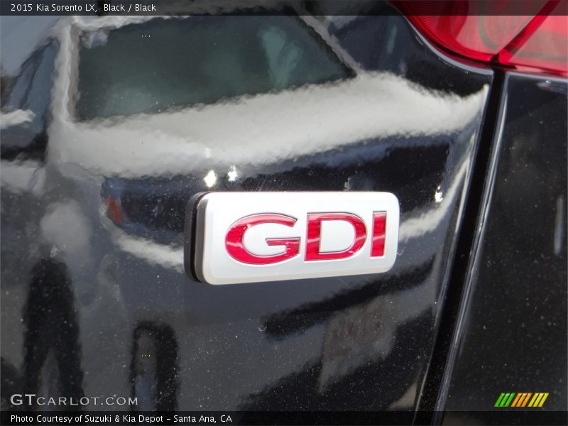 Black / Black 2015 Kia Sorento LX