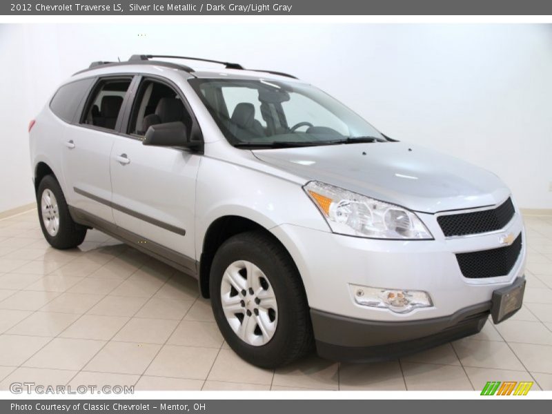 Silver Ice Metallic / Dark Gray/Light Gray 2012 Chevrolet Traverse LS