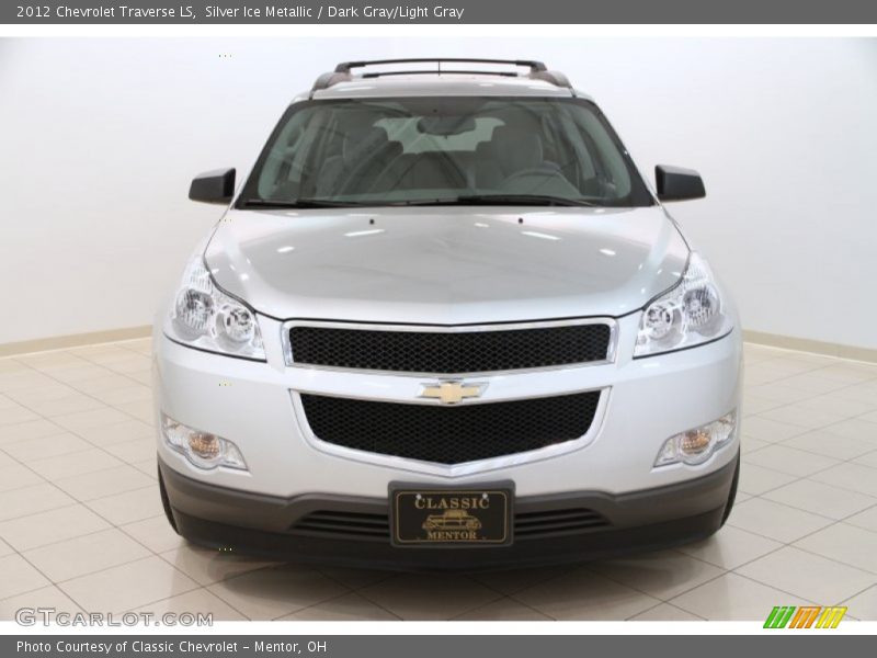 Silver Ice Metallic / Dark Gray/Light Gray 2012 Chevrolet Traverse LS