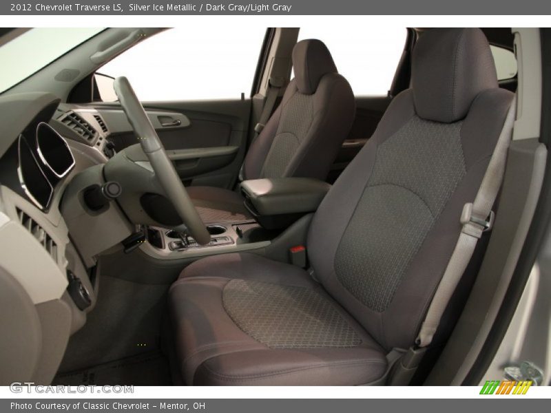 Silver Ice Metallic / Dark Gray/Light Gray 2012 Chevrolet Traverse LS
