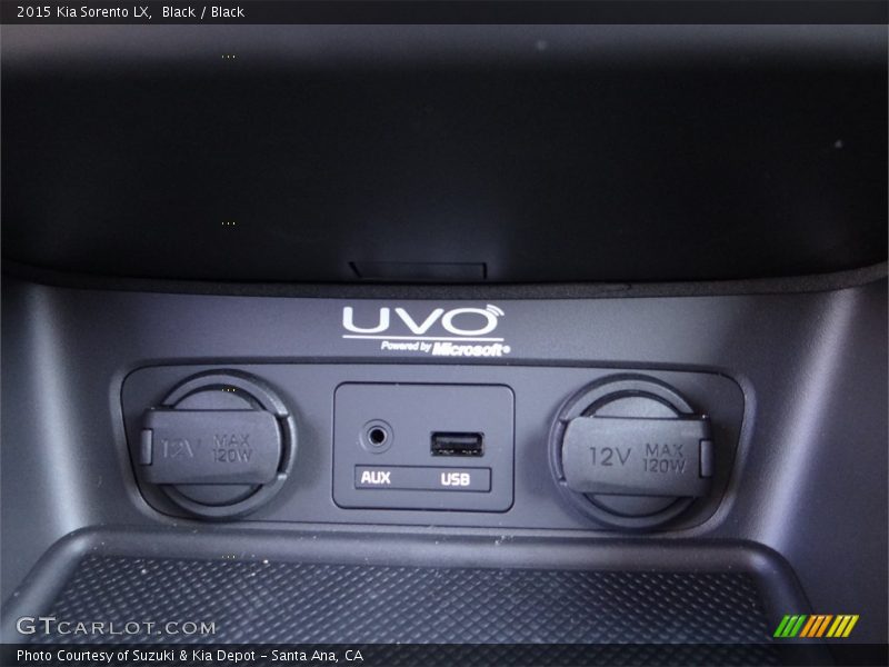 Black / Black 2015 Kia Sorento LX