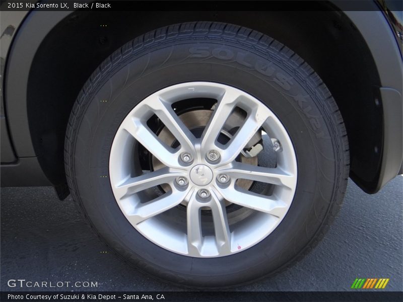 Black / Black 2015 Kia Sorento LX