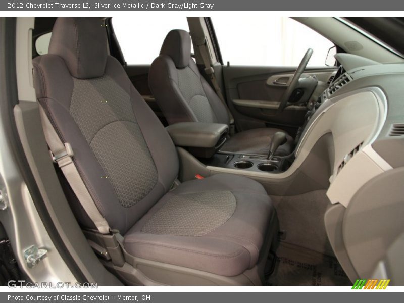 Silver Ice Metallic / Dark Gray/Light Gray 2012 Chevrolet Traverse LS