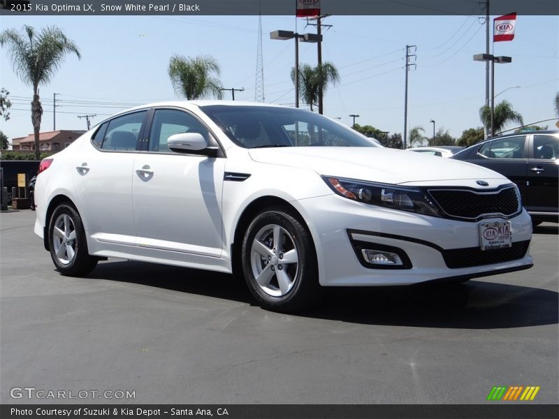 Snow White Pearl / Black 2015 Kia Optima LX