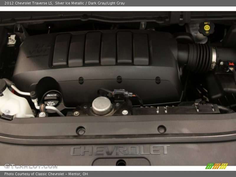 Silver Ice Metallic / Dark Gray/Light Gray 2012 Chevrolet Traverse LS