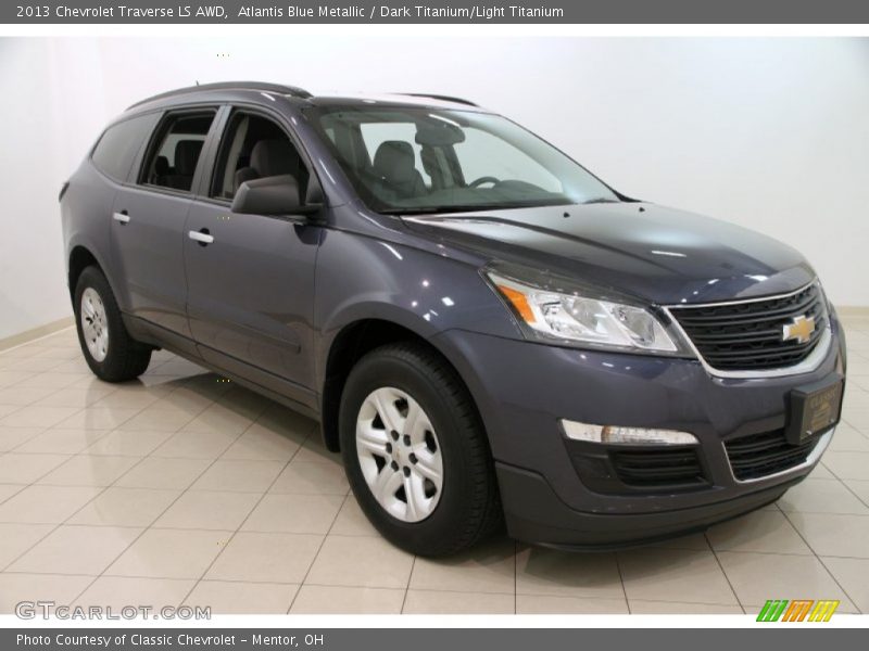 Atlantis Blue Metallic / Dark Titanium/Light Titanium 2013 Chevrolet Traverse LS AWD