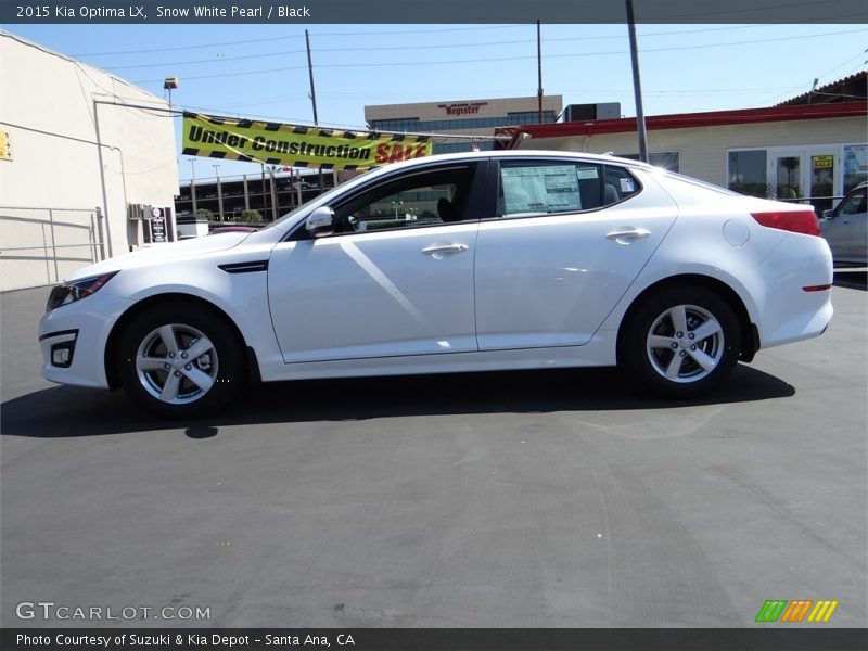 Snow White Pearl / Black 2015 Kia Optima LX