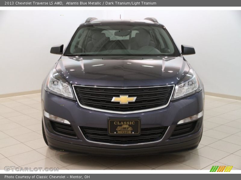 Atlantis Blue Metallic / Dark Titanium/Light Titanium 2013 Chevrolet Traverse LS AWD