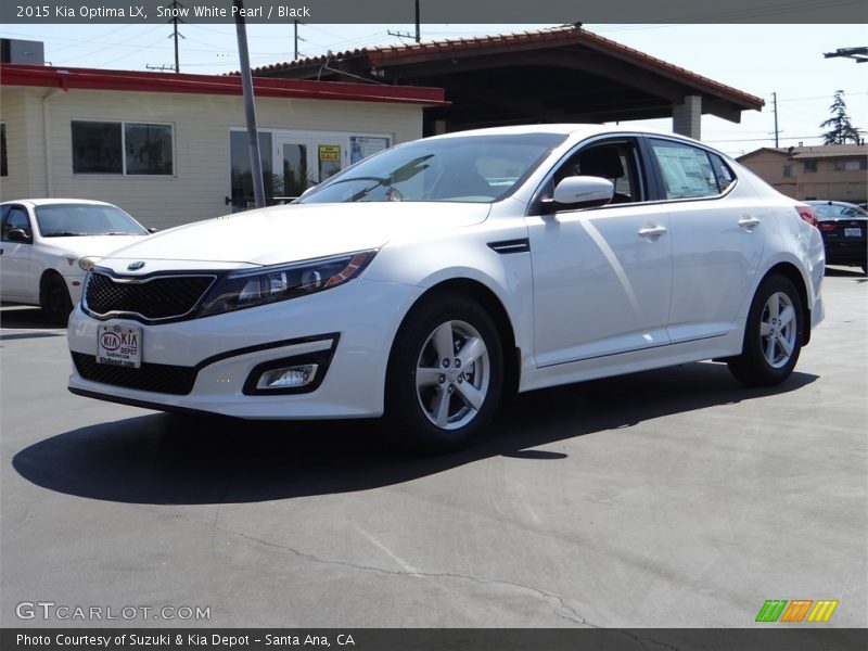 Snow White Pearl / Black 2015 Kia Optima LX