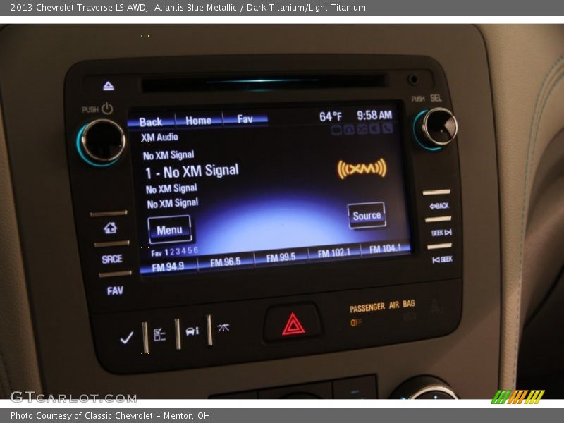 Atlantis Blue Metallic / Dark Titanium/Light Titanium 2013 Chevrolet Traverse LS AWD