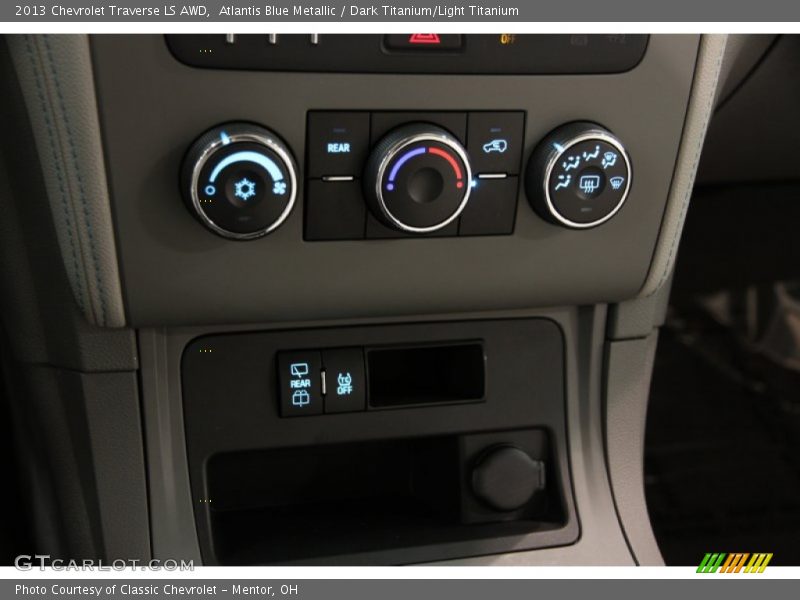 Atlantis Blue Metallic / Dark Titanium/Light Titanium 2013 Chevrolet Traverse LS AWD