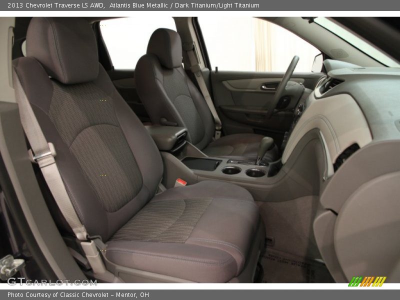 Atlantis Blue Metallic / Dark Titanium/Light Titanium 2013 Chevrolet Traverse LS AWD