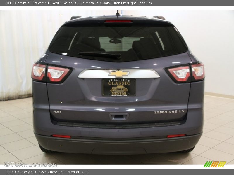 Atlantis Blue Metallic / Dark Titanium/Light Titanium 2013 Chevrolet Traverse LS AWD