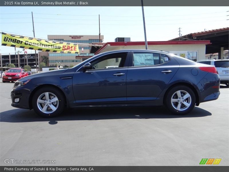 Smokey Blue Metallic / Black 2015 Kia Optima LX