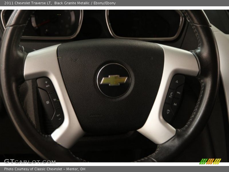 Black Granite Metallic / Ebony/Ebony 2011 Chevrolet Traverse LT