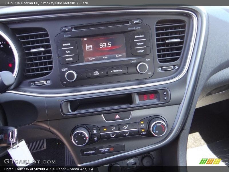 Smokey Blue Metallic / Black 2015 Kia Optima LX