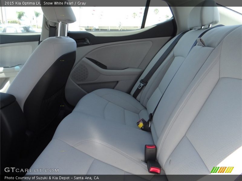Snow White Pearl / Gray 2015 Kia Optima LX