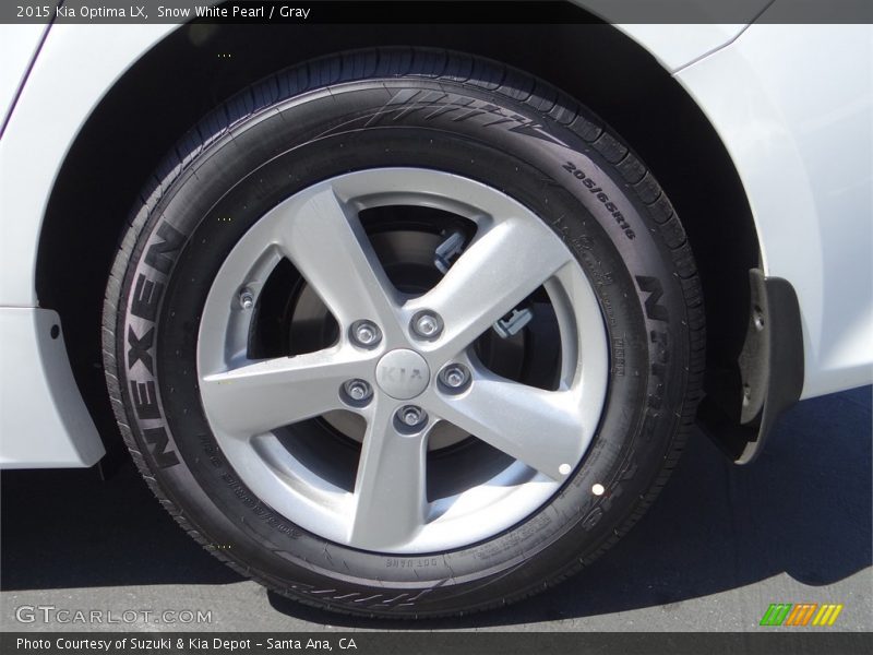 Snow White Pearl / Gray 2015 Kia Optima LX