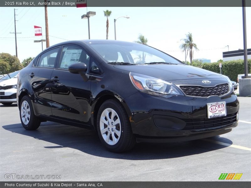 Aurora Black / Beige 2015 Kia Rio LX