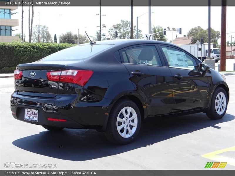 Aurora Black / Beige 2015 Kia Rio LX