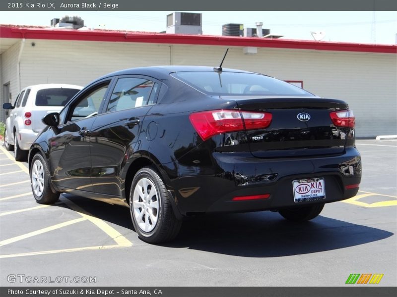 Aurora Black / Beige 2015 Kia Rio LX