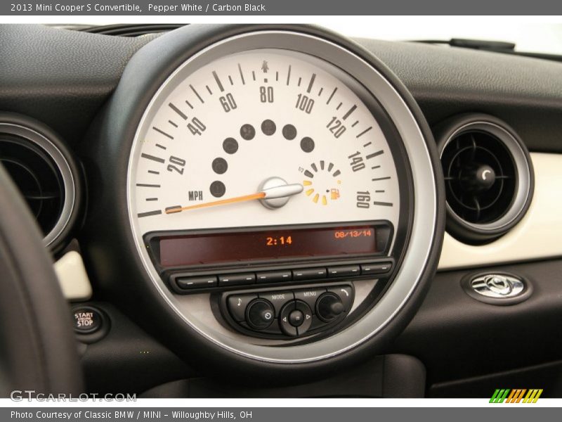 Pepper White / Carbon Black 2013 Mini Cooper S Convertible