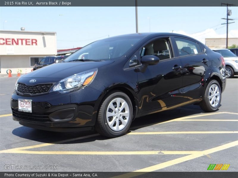 Aurora Black / Beige 2015 Kia Rio LX