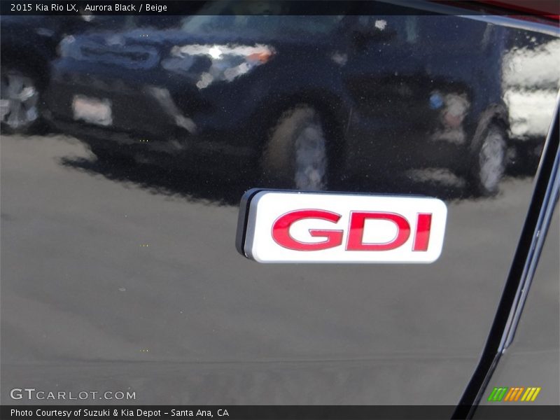 Aurora Black / Beige 2015 Kia Rio LX