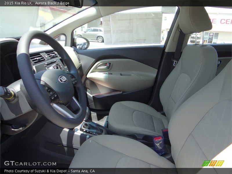 Aurora Black / Beige 2015 Kia Rio LX