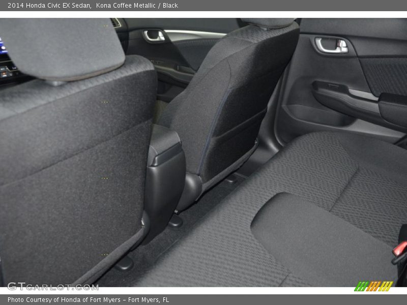 Kona Coffee Metallic / Black 2014 Honda Civic EX Sedan