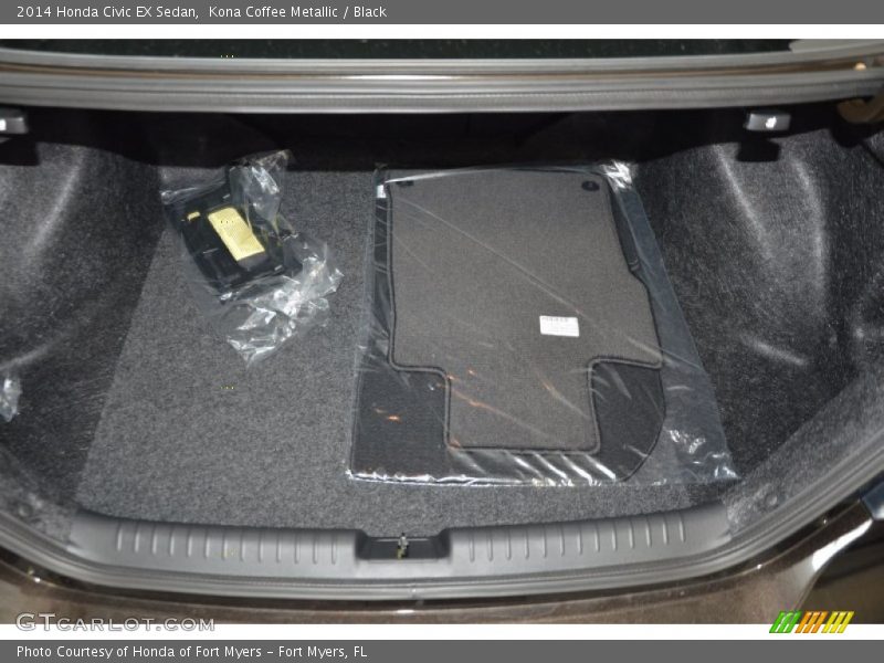 Kona Coffee Metallic / Black 2014 Honda Civic EX Sedan