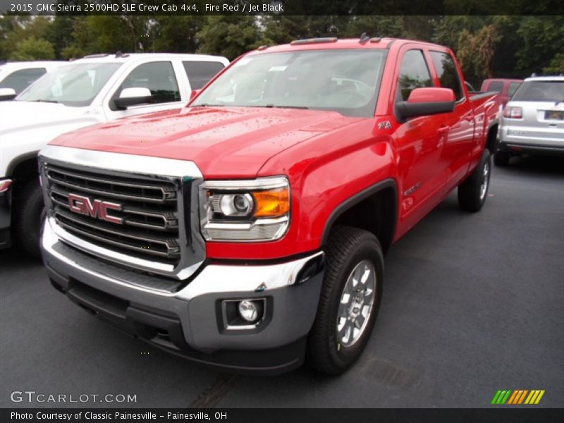 Fire Red / Jet Black 2015 GMC Sierra 2500HD SLE Crew Cab 4x4