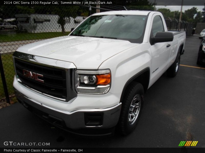 Summit White / Jet Black/Dark Ash 2014 GMC Sierra 1500 Regular Cab