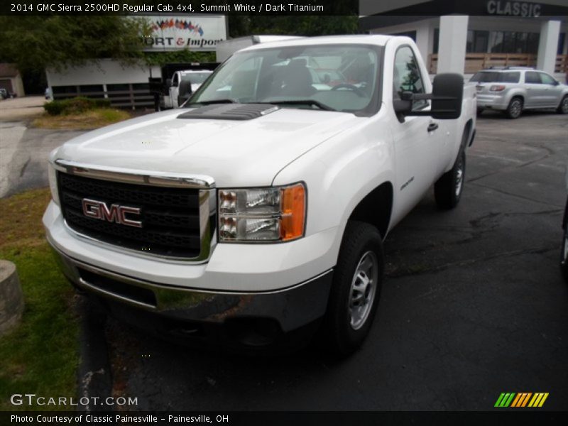 Summit White / Dark Titanium 2014 GMC Sierra 2500HD Regular Cab 4x4