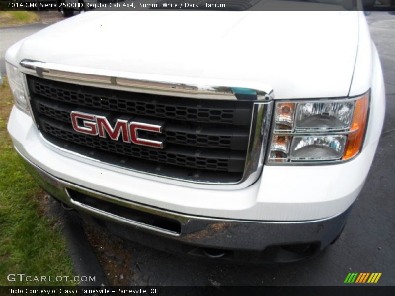 Summit White / Dark Titanium 2014 GMC Sierra 2500HD Regular Cab 4x4