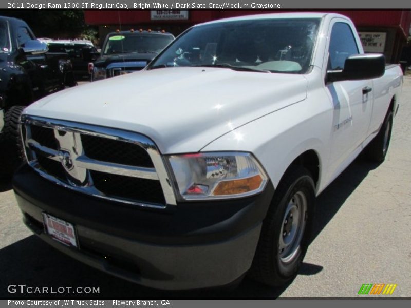 Bright White / Dark Slate Gray/Medium Graystone 2011 Dodge Ram 1500 ST Regular Cab