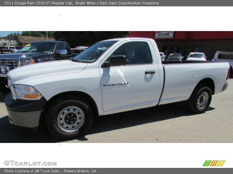 Bright White / Dark Slate Gray/Medium Graystone 2011 Dodge Ram 1500 ST Regular Cab