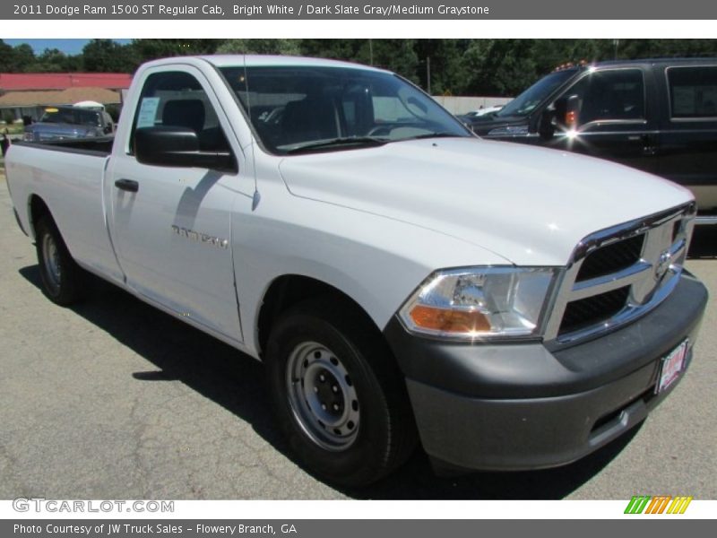 Bright White / Dark Slate Gray/Medium Graystone 2011 Dodge Ram 1500 ST Regular Cab