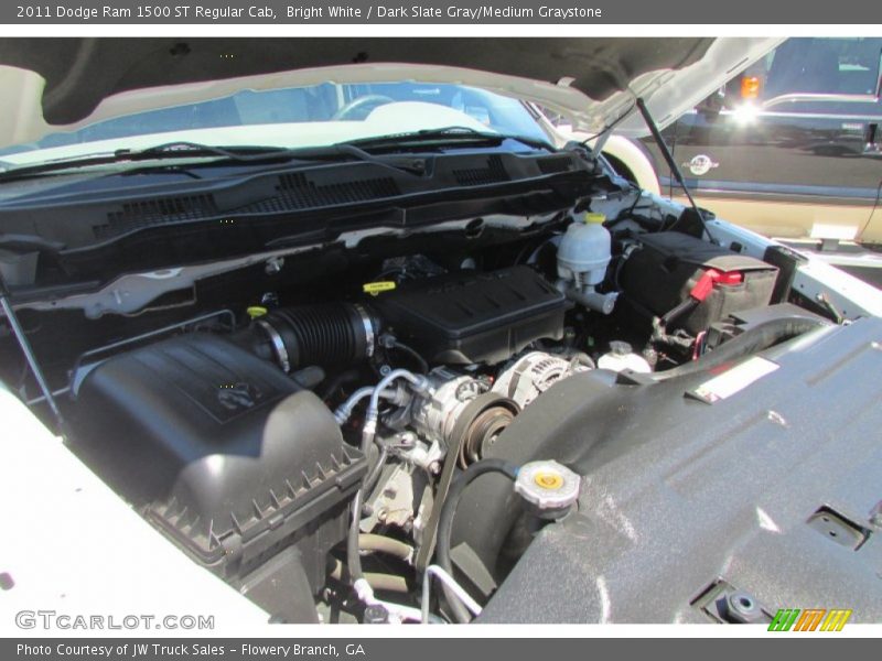 Bright White / Dark Slate Gray/Medium Graystone 2011 Dodge Ram 1500 ST Regular Cab