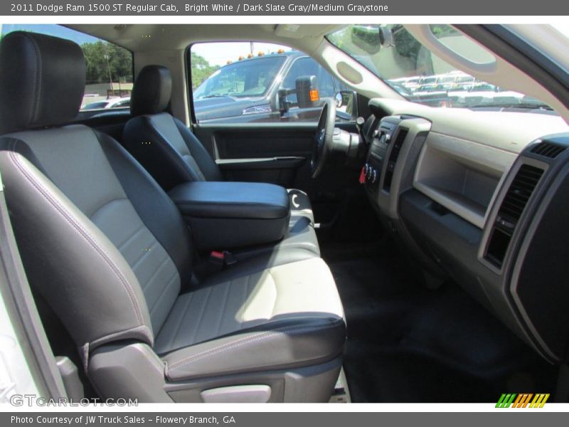Bright White / Dark Slate Gray/Medium Graystone 2011 Dodge Ram 1500 ST Regular Cab
