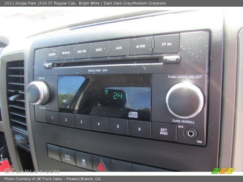 Bright White / Dark Slate Gray/Medium Graystone 2011 Dodge Ram 1500 ST Regular Cab