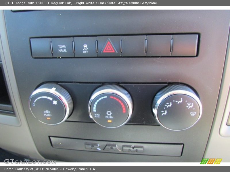 Bright White / Dark Slate Gray/Medium Graystone 2011 Dodge Ram 1500 ST Regular Cab