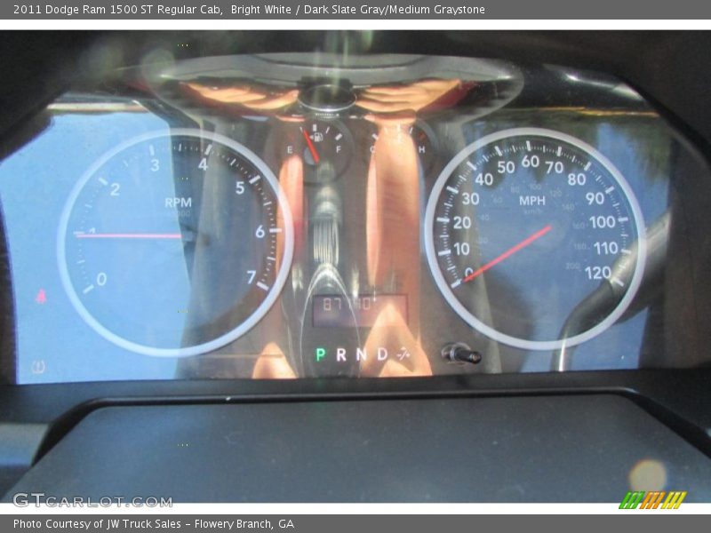 Bright White / Dark Slate Gray/Medium Graystone 2011 Dodge Ram 1500 ST Regular Cab