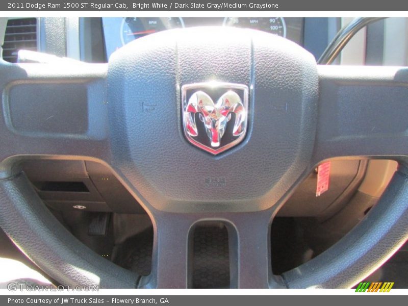 Bright White / Dark Slate Gray/Medium Graystone 2011 Dodge Ram 1500 ST Regular Cab