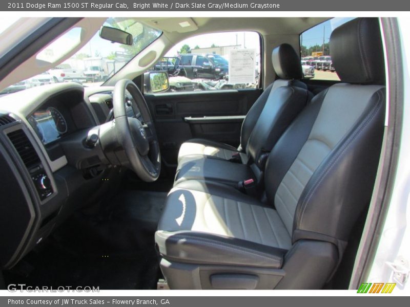 Bright White / Dark Slate Gray/Medium Graystone 2011 Dodge Ram 1500 ST Regular Cab