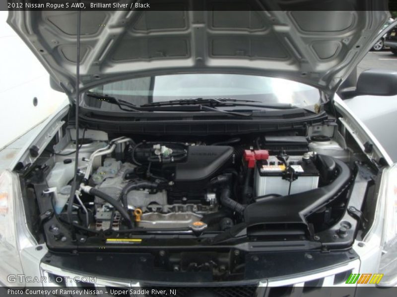 Brilliant Silver / Black 2012 Nissan Rogue S AWD