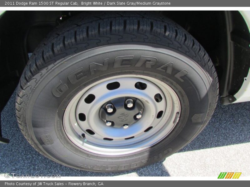 Bright White / Dark Slate Gray/Medium Graystone 2011 Dodge Ram 1500 ST Regular Cab
