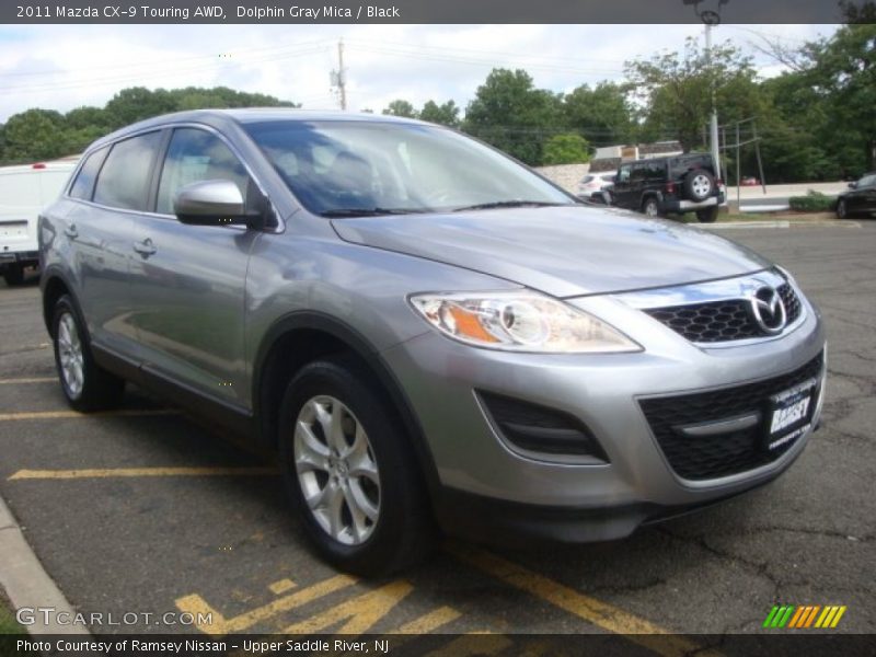 Dolphin Gray Mica / Black 2011 Mazda CX-9 Touring AWD