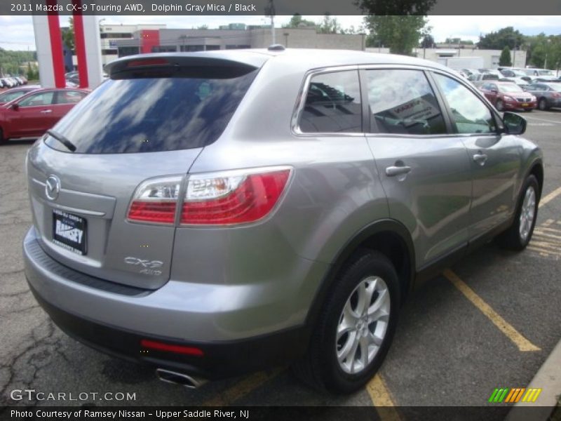 Dolphin Gray Mica / Black 2011 Mazda CX-9 Touring AWD