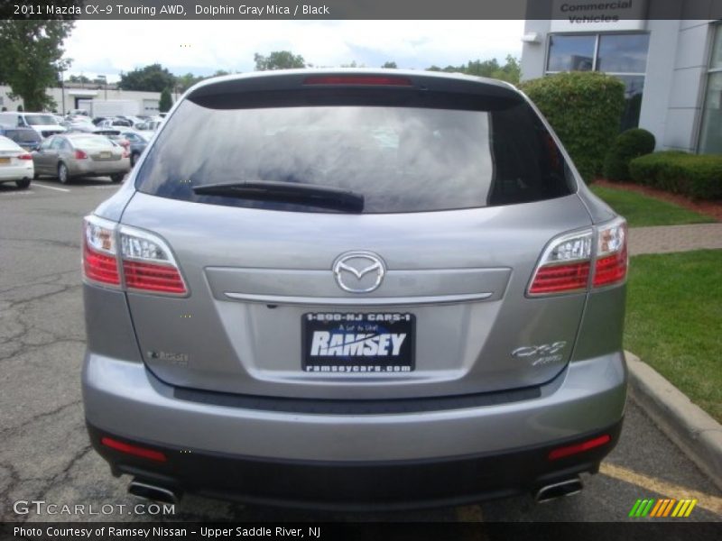 Dolphin Gray Mica / Black 2011 Mazda CX-9 Touring AWD